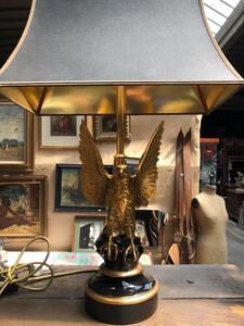 Lampe Maison Charles aigle en bronze, ca 1970, 80x50cm, très bel état 