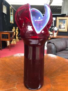 Vase Murano verre doublé bicolore