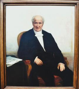 Victor Alexandre Fassin, portrait de magistrat, huile sur toile, ca 1870, dim: 125x105cm, très bel état 